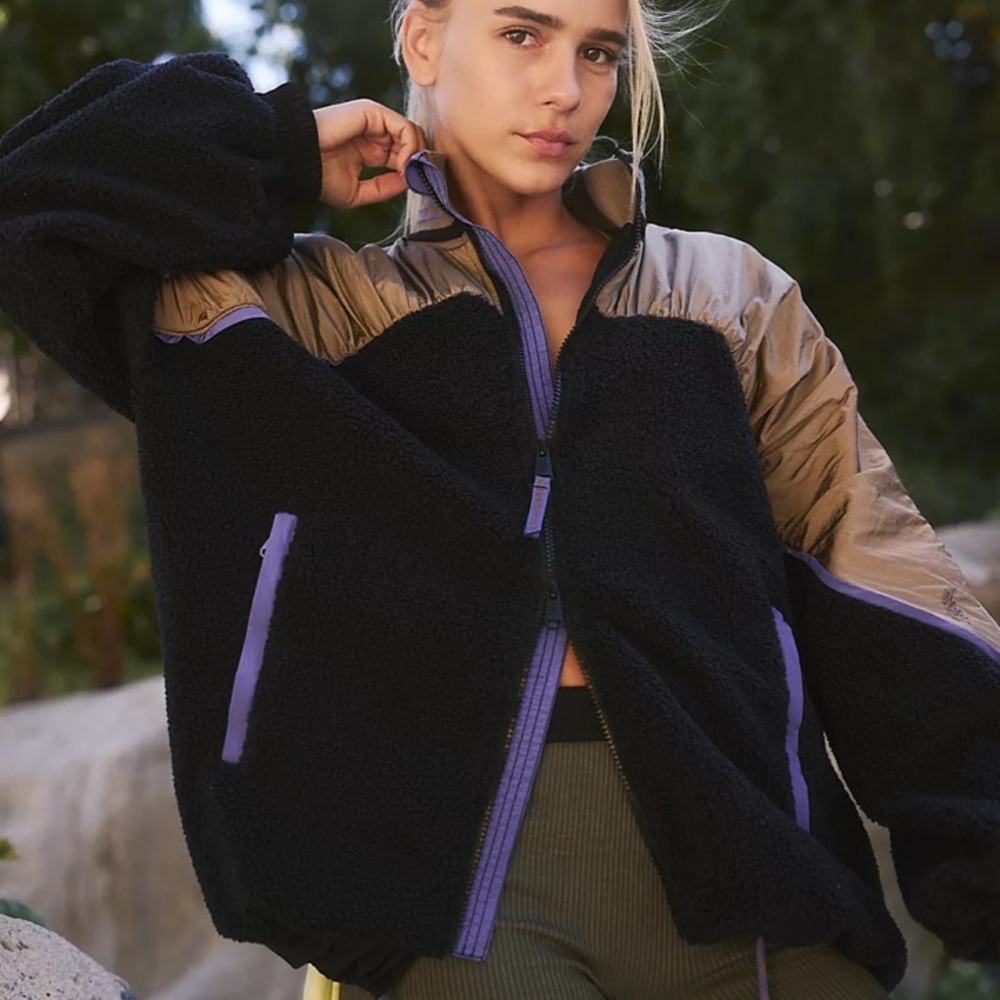 FP Movement by Free People Black and Tan Jacket